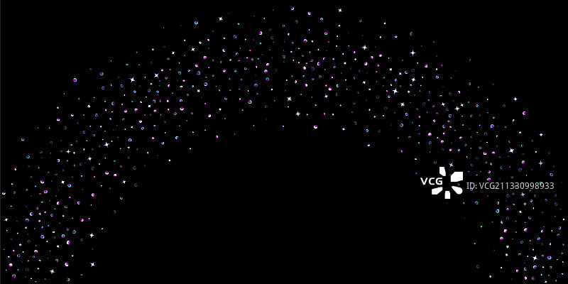 紫色的闪光星星五彩纸屑小火花紫罗兰图片素材