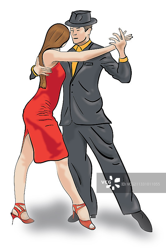 跳探戈的人图片素材