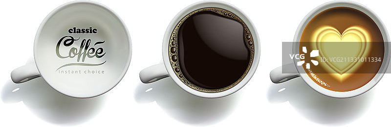 白色瓷器咖啡广告设计图片素材