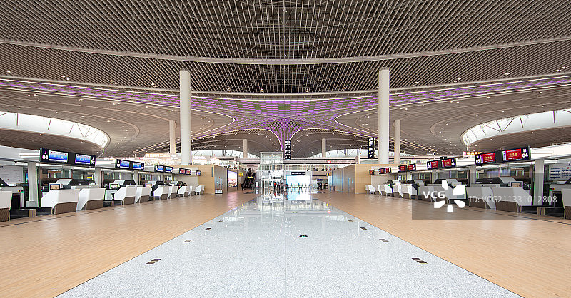 青岛胶东国际机场候机大厅图片素材