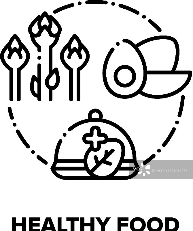 健康食品概念黑图片素材