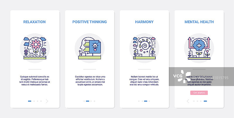 心理健康压力或抑郁预防用户体验图片素材