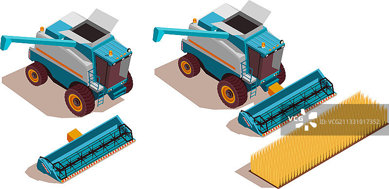 2.5D农业机械图片素材