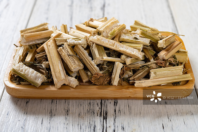 影棚拍摄中药干益母草特写图片素材