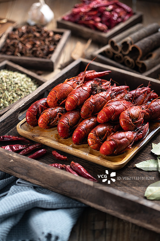 中华美食小龙虾图片素材