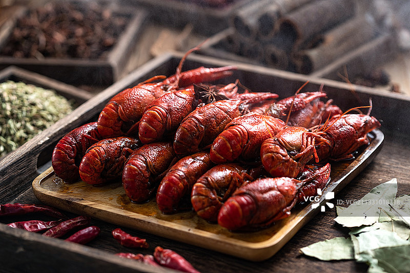 中华美食小龙虾图片素材