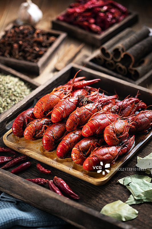 中华美食小龙虾图片素材