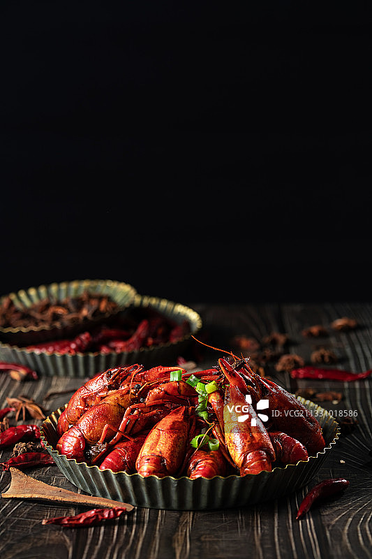 中华美食麻辣小龙虾图片素材