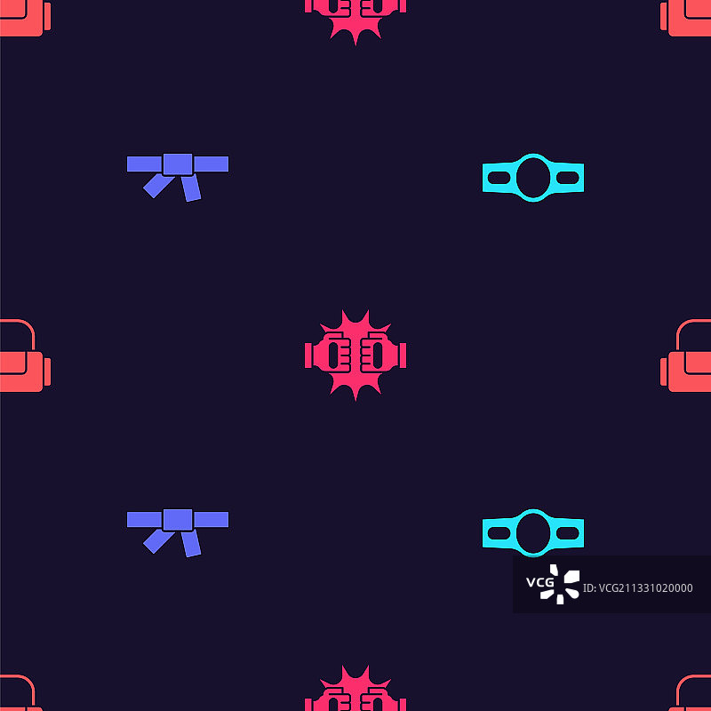 拳击腰带空手道拳击手套组图片素材