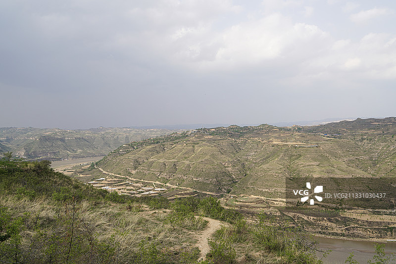 陕西省 延安市 延川县 延川黄河蛇曲国家地质公园 清水湾图片素材