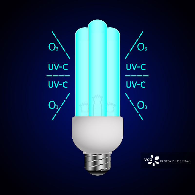 蓝色发光灯带紫外线图片素材