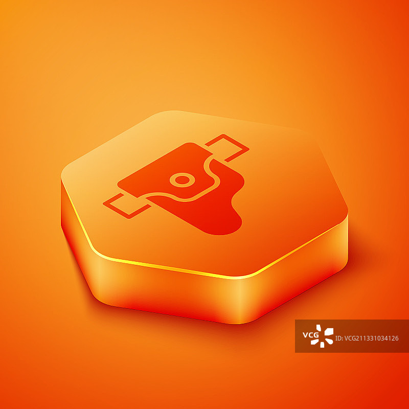 2.5D枪套中的枪支图标图片素材