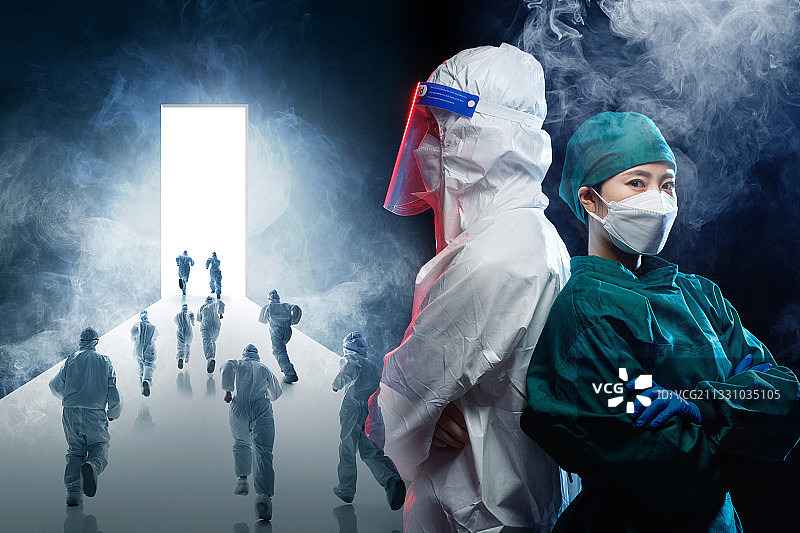 防疫医疗团队图片素材