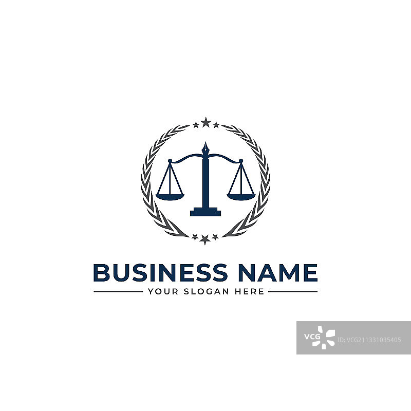 律师事务所标志和图标设计模板图片素材