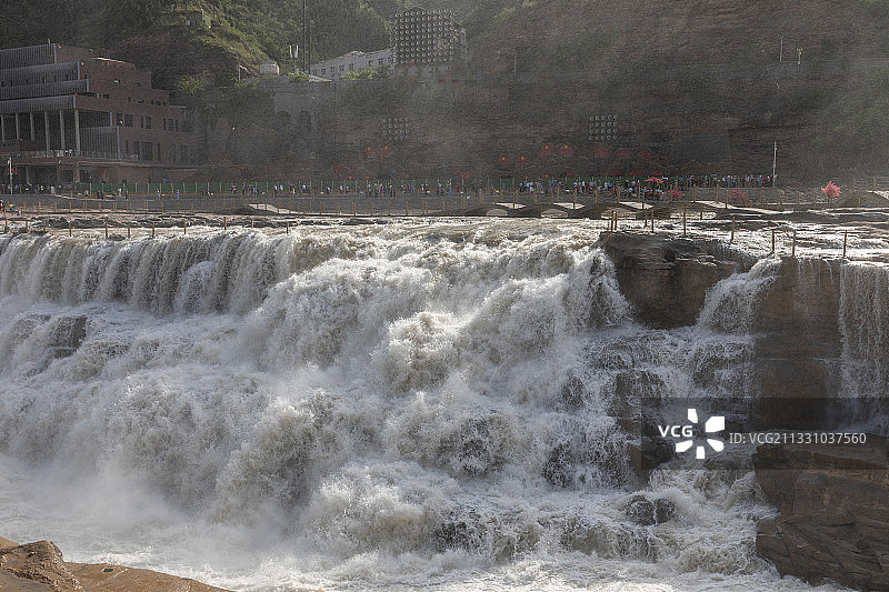 山西省临汾市吉县壶口瀑布图片素材