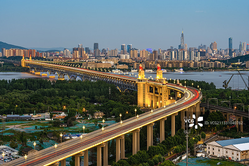 南京长江大桥图片素材