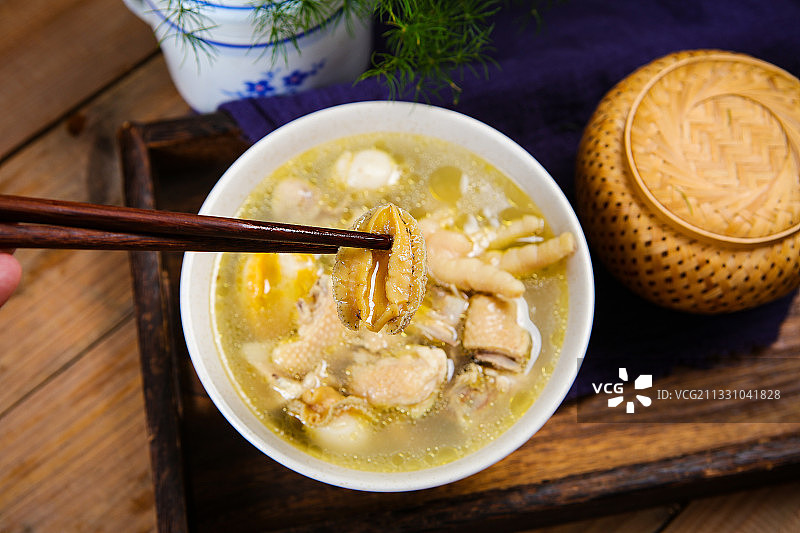 鲍鱼煲鸡图片素材