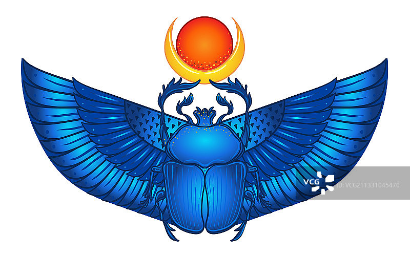 圣甲虫：神圣的蜣螂符号图片素材