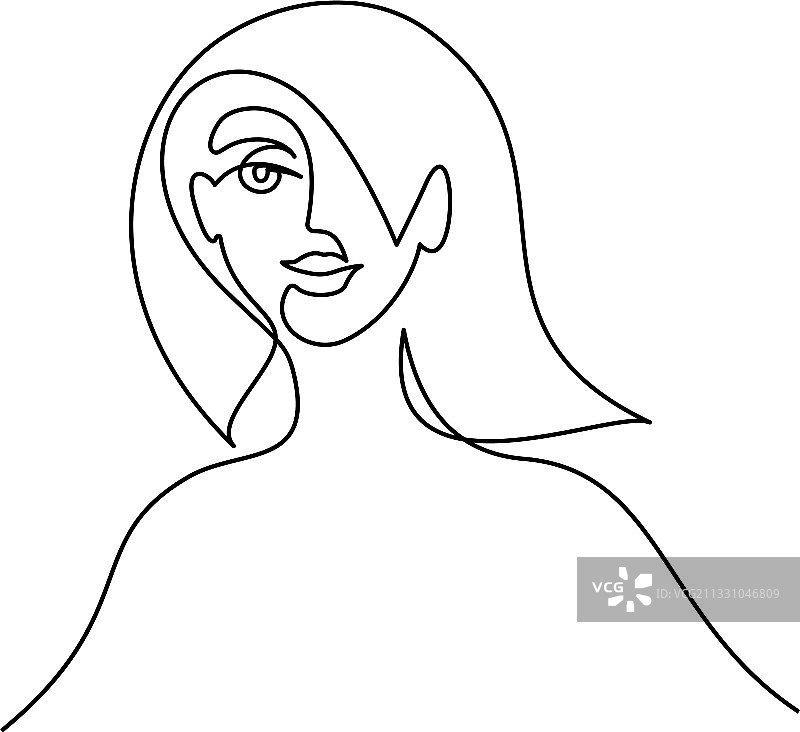 国际妇女节抽象人像贺卡图片素材