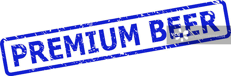 具有磨损纹理的优质啤酒印章图片素材