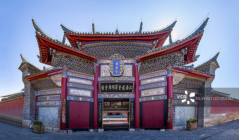 云南省曲靖市会泽县江西会馆戏楼图片素材