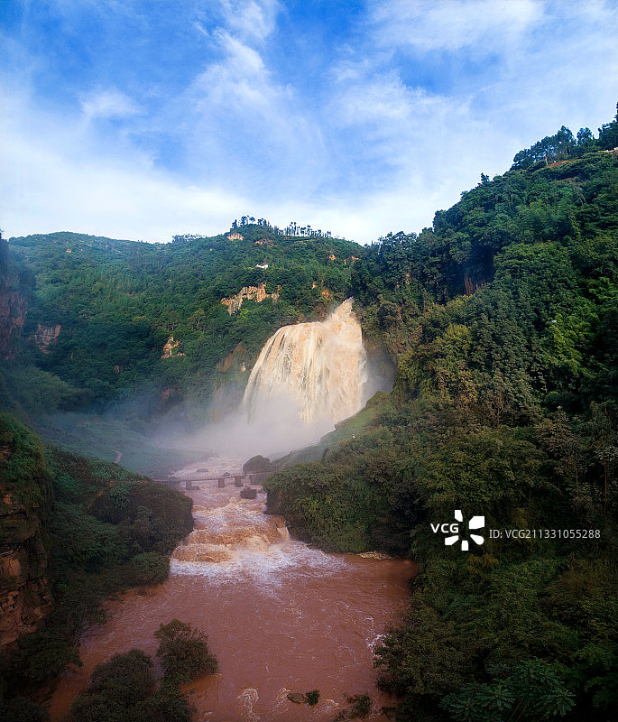 大叠水瀑布图片素材