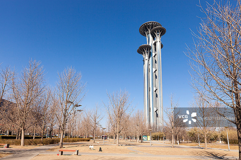 北京奥林匹克塔外观图片素材