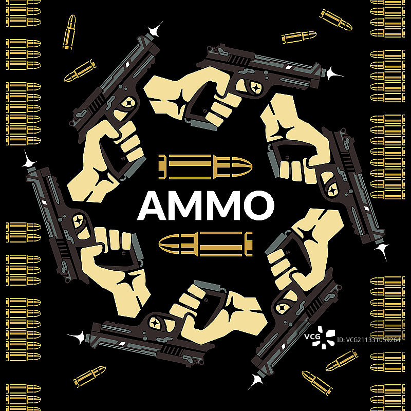 瞄准枪：业力循环与生死图片素材