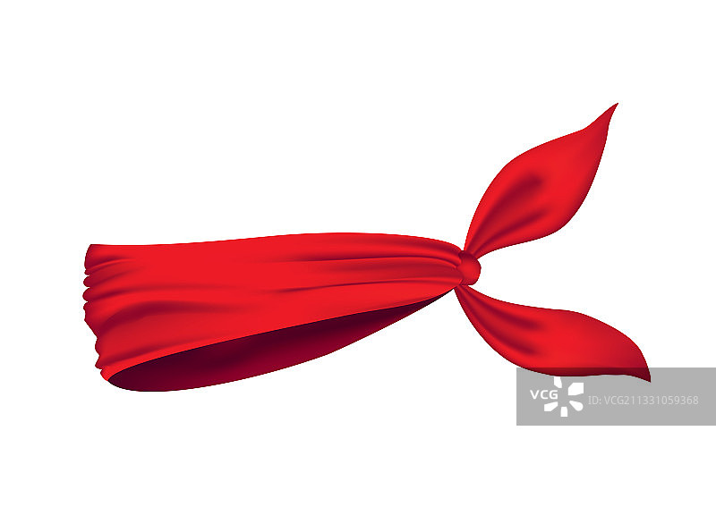 脖子上的红色时尚头巾图片素材