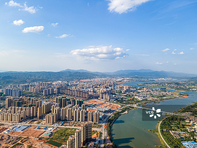 广东省河源市源城区城市风光景观图片素材