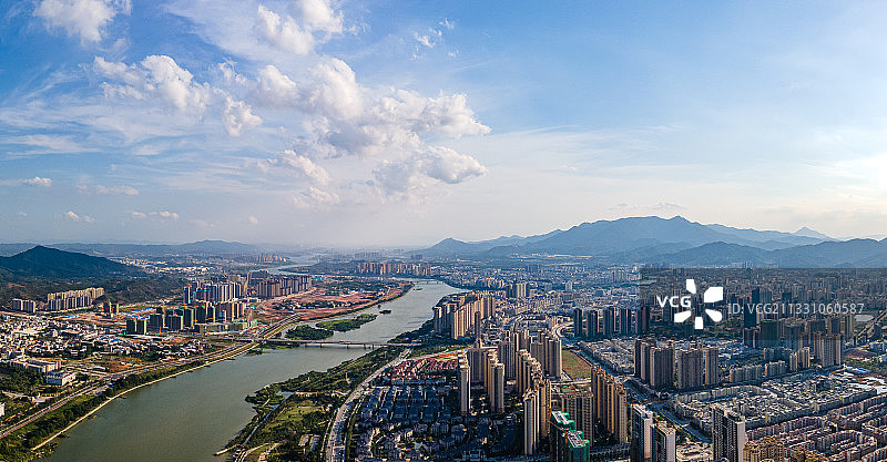 广东省河源市源城区城市风光景观图片素材