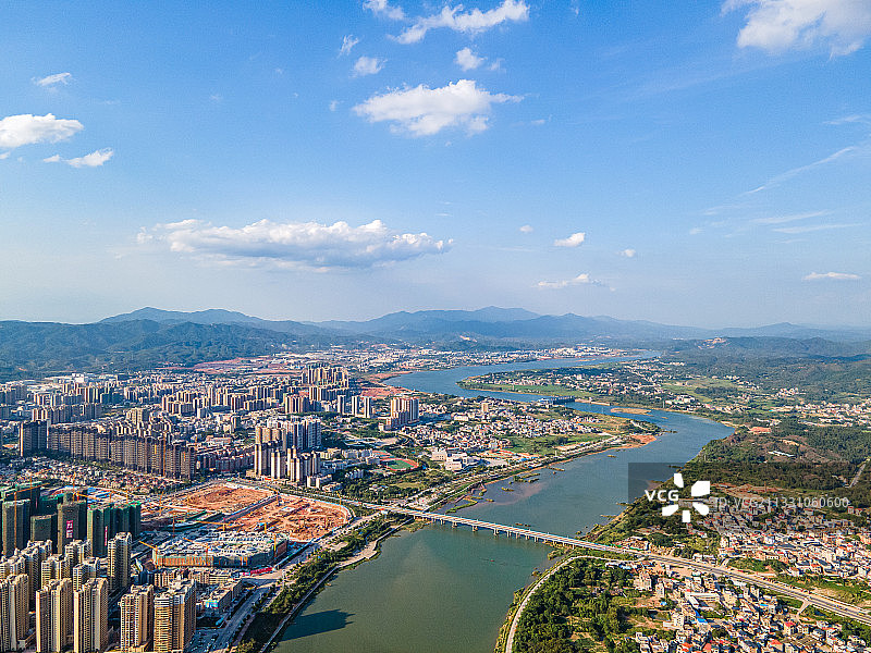 广东省河源市源城区城市风光景观图片素材