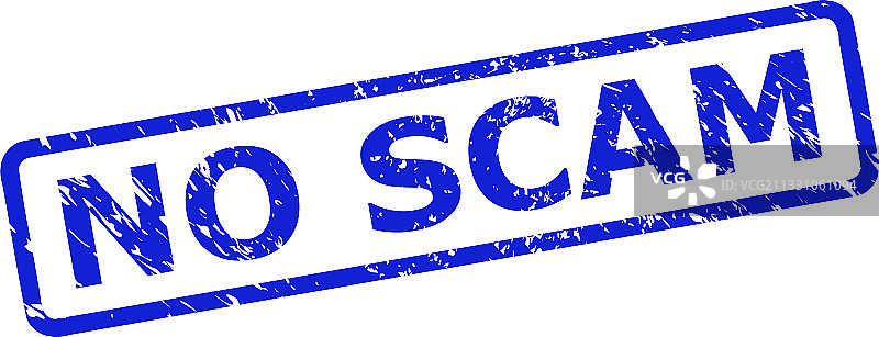 带有腐蚀表面的禁止诈骗图章图片素材