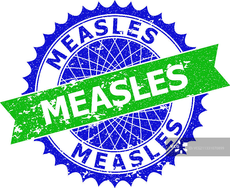 麻疹双色花结grunge印章图片素材