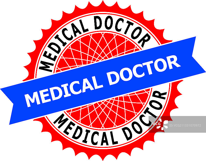 医生的双色花形模板图片素材