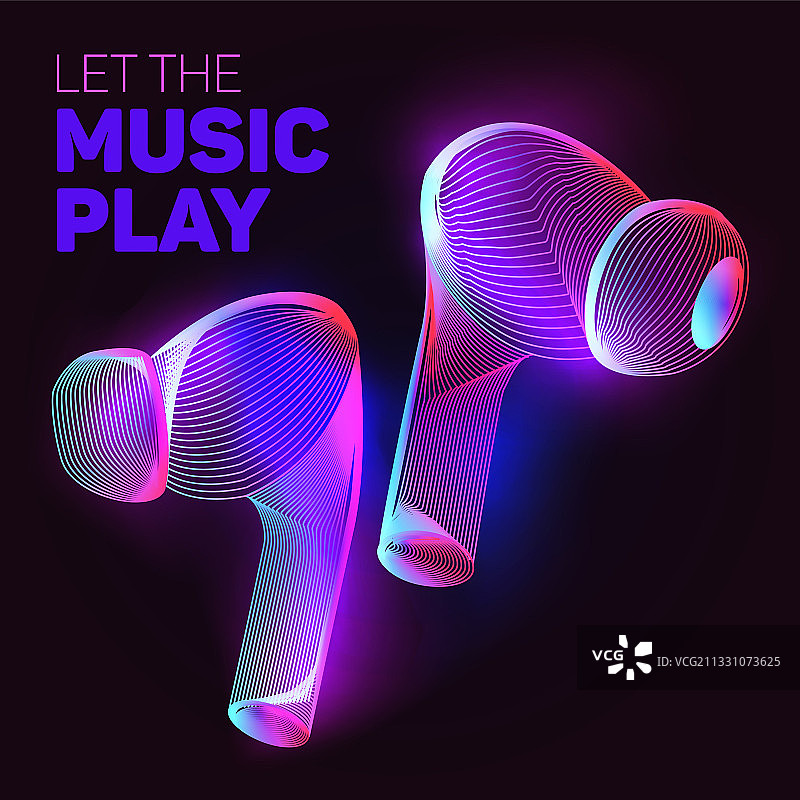 播放音乐轮廓无线充电图片素材