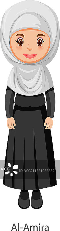 戴着伊斯兰传统面纱的女人图片素材