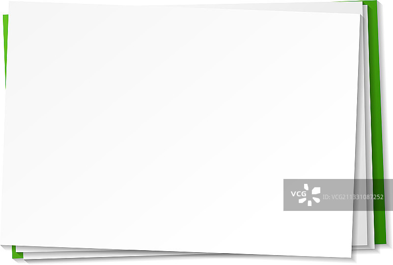 白色背景上的空白纸条模板图片素材