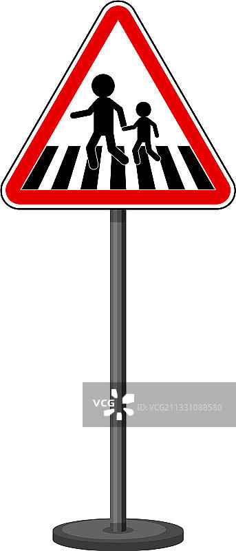 白色背景上的红色交通标志图片素材