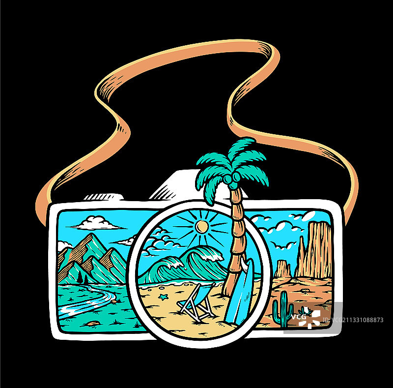 美丽的自然风光相机图片素材