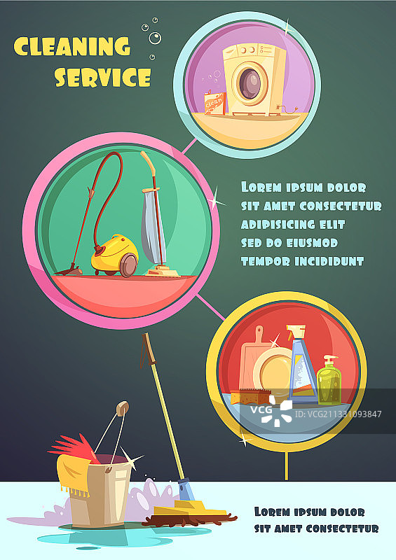 清洁信息图图片素材