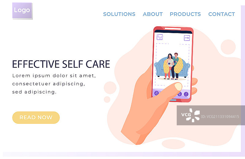 具有有效自我保健功能的互联网网站布局图片素材