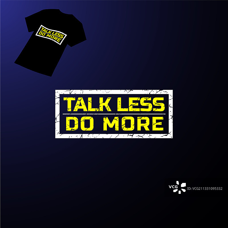 少说多做名言文字字体图片素材