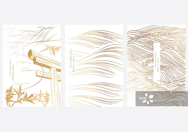 抽象艺术线条风景背景图片素材