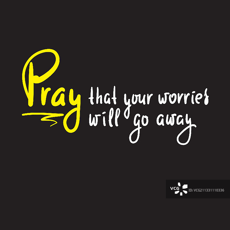 祈祷，让你的烦恼消失图片素材