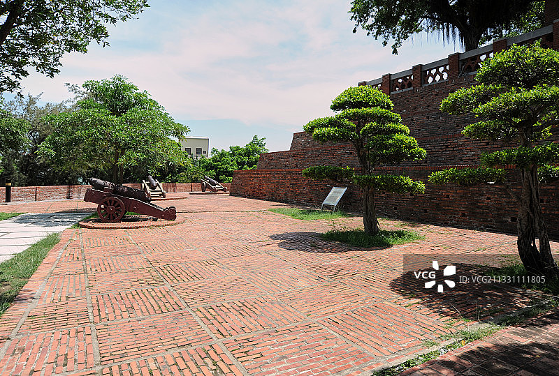 中国台湾台南，台湾第一座城堡——安平古堡图片素材