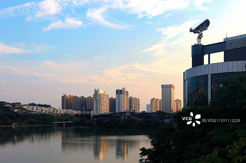 南宁民歌湖一角图片素材