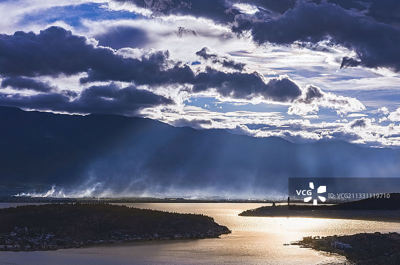 洱海之光图片素材