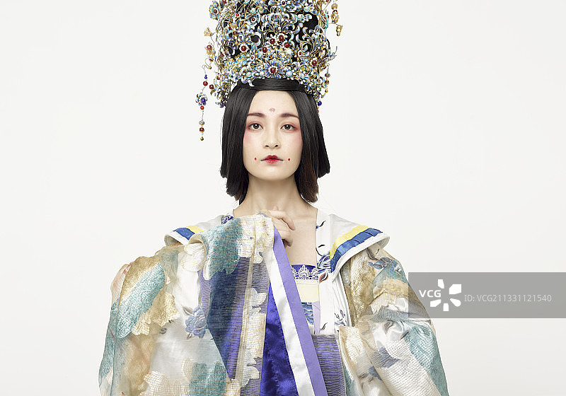 大唐风韵女性古装造型（唐朝古装）图片素材