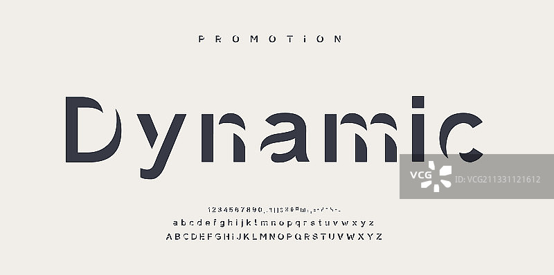 字体设计：潮流字母图片素材